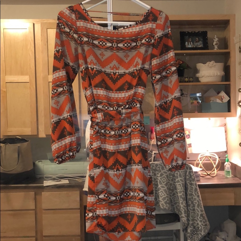 3/4 length sleeve dress